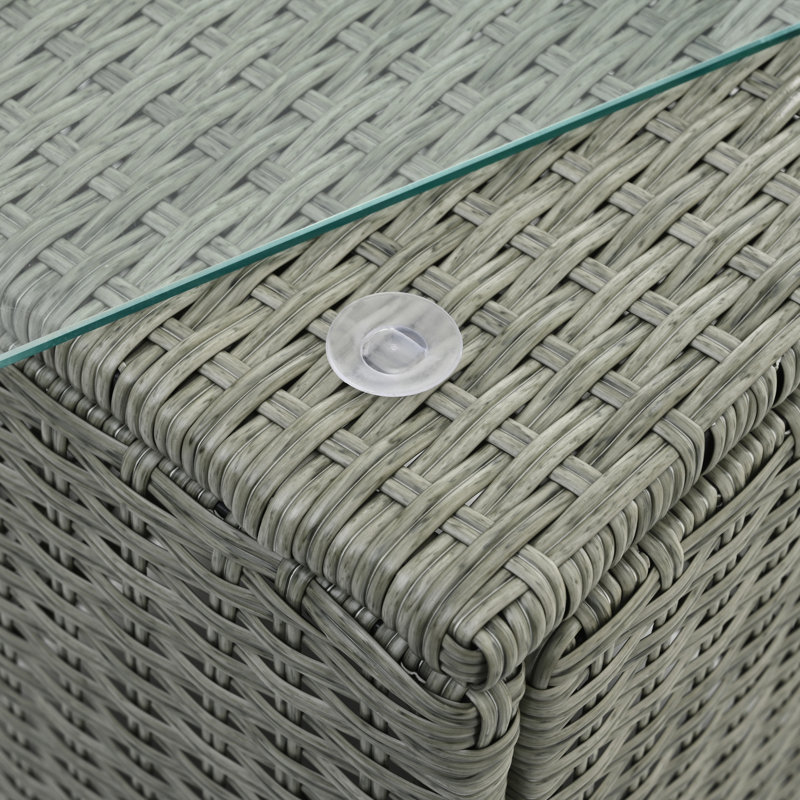 Mobilier d'extérieur: 5 avec assise confortable et coussin de patio imperméable, Light Blue