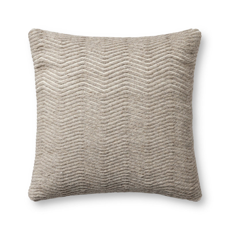 Coussin décoratif Loloi PLL0120, Naturel, Polyester/ Bourre en polyester