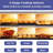 Magnavox 16L Air Fryer Oven with Steam Infusion, Countertop Convection Toaster Oven with Viewing Window & Interior Light, 6 Stainless Steel Heating Elements, Bake Broil Roast Toast Dehydrate, 200–450°F, Char-124408313