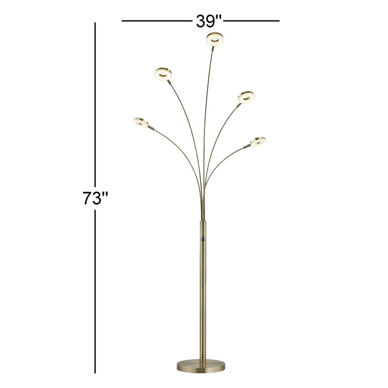 Lampe sur pied à branches 73 "