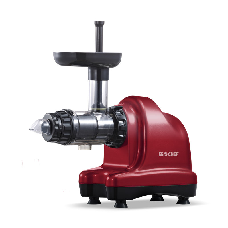 BioChef Axis 150 Watt Electric Slow Masticating & Cold Press Juicer, Red
