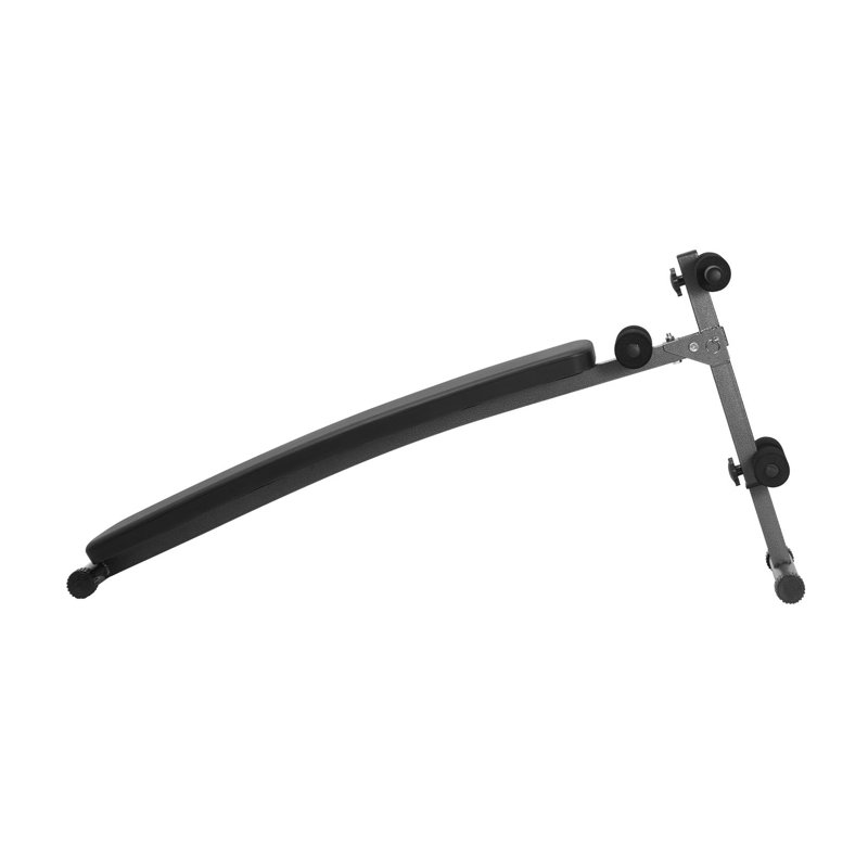 Banc à abdominaux pliable et inclinable avec 5 réglages de hauteur, planche à abdominaux en acier robuste pour l'entraînement musculaire à domicile