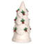  Ensemble de 4 petites décorations de Noël en forme de paillettes cardinal en polyrésine rouge pour Noël