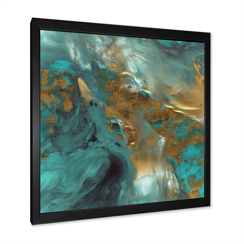 Méditerranée méditerranée III - reproduction sur toile, Impression noire sur toile encadrée, H 16 po x l 16 po x P 1 po