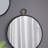 Iron Frame Vertical Round Mirror