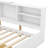 White Twin Platform Bed With Wood Headboard Storage, 2 Drawers, And Shelves For Bedroom Headboard, Shelves, Storage In - Furniture