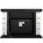 Noralie 47" Fireplace, Mirrored & Faux Diamonds