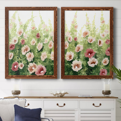 Sunlit Flora I, toile encadrée de qualité supérieure - prête à être accrochée