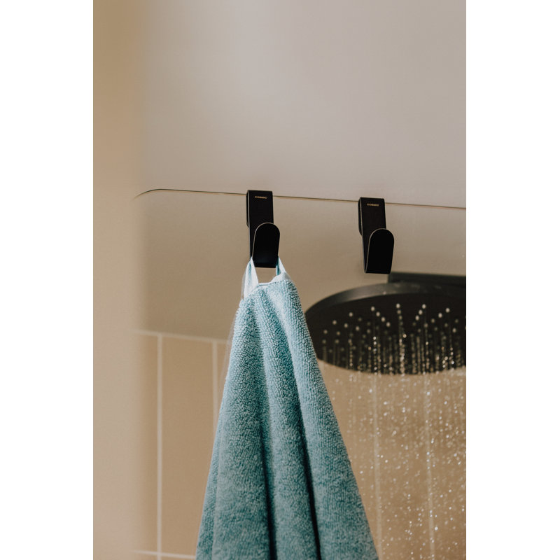 Wall Towel Hook for Bathroom 3 cm, Matte Black