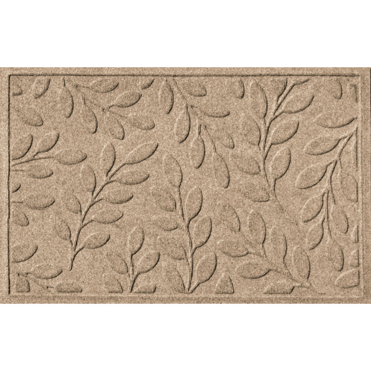 Waterhog Indoor/Outdoor Leaves Doormat, 3' x 5' - Navy