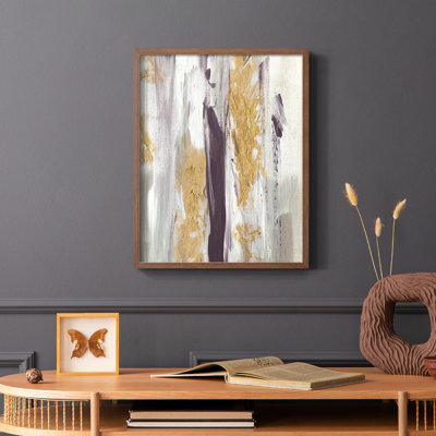 Reproduction encadrée Tumultous Amethyst II - bois massif