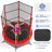 Costway Round Backyard Trampoline with Safety Enclosure-55709584