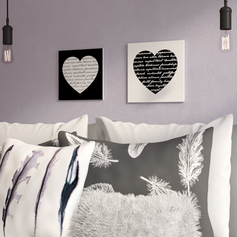 Plaque murale 2 pièces Hearts par House of Lulu