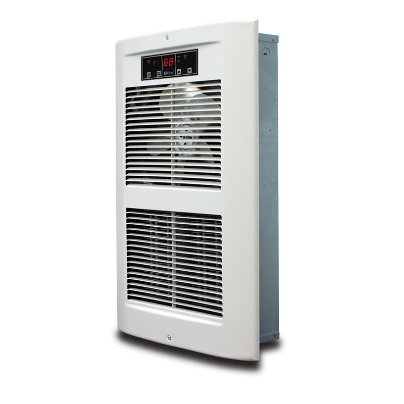 Chaufferette électrique murale à ventilateur avec thermostat automatique, 4500 W / 240 V / 18,8 A, Colombe blanche