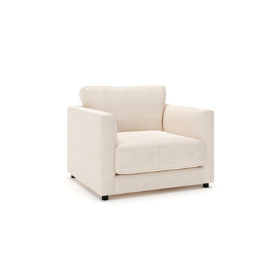 Chaise et demi rembourrée Milo
