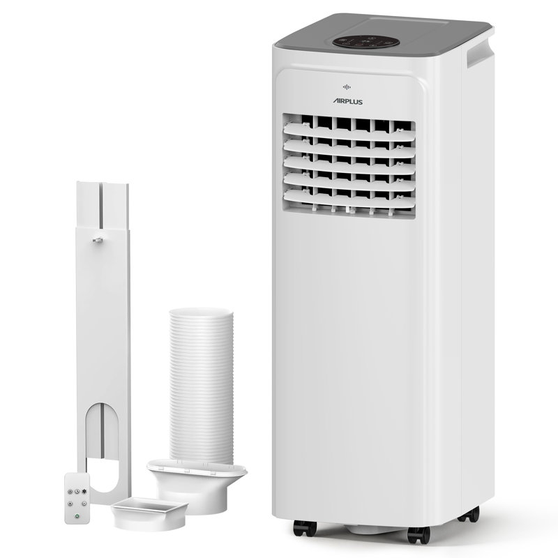 Climatiseur portatif AIRPLUS 12 000 BTU avec chauffage, climatiseur 4-en-1, refroidissement et chauffage jusqu'à 700 pieds carrés, déshumidificateur et mode ventilateur, télécommande, minuterie 24 heures, dégivrage automatique 29B1