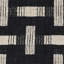 Tapis décoratif en jute noir / ivoire Preston