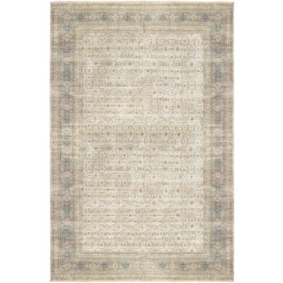 Tapis ivoire noué à la main de haute qualité