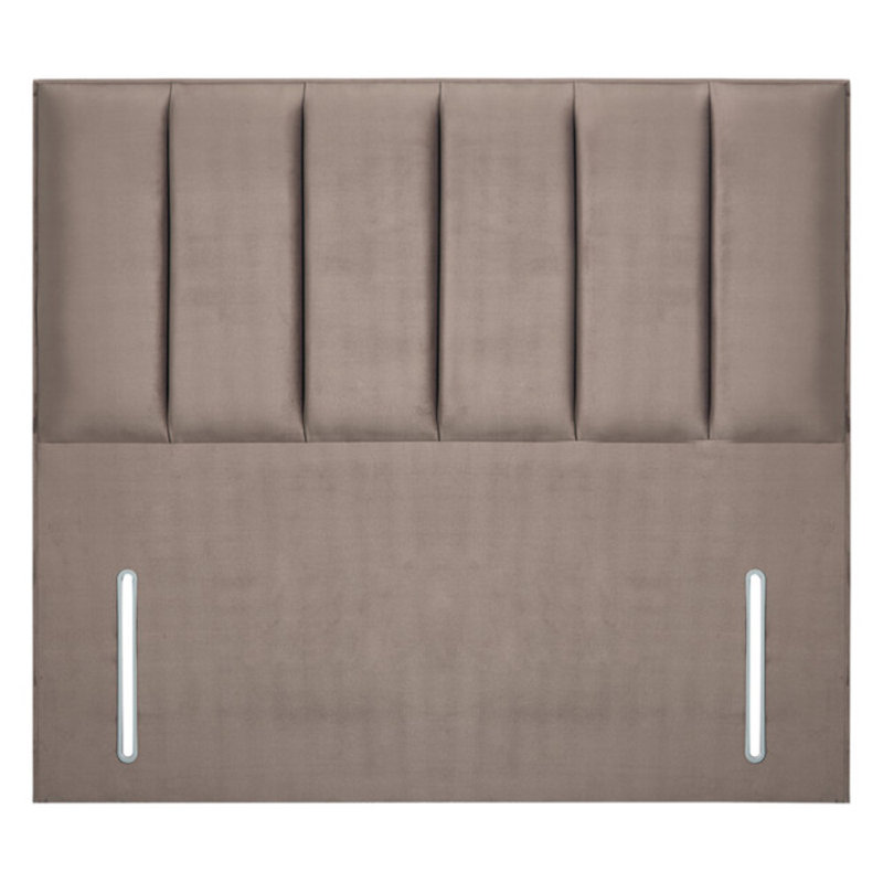 Wirksworth Upholstered Headboard, Small Double (4'), Velvet, Plush Mole
