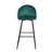 Everly Quinn Eisele Bar Stools Set Of 2, Velvet Upholstery, Steel Legs-1215113921