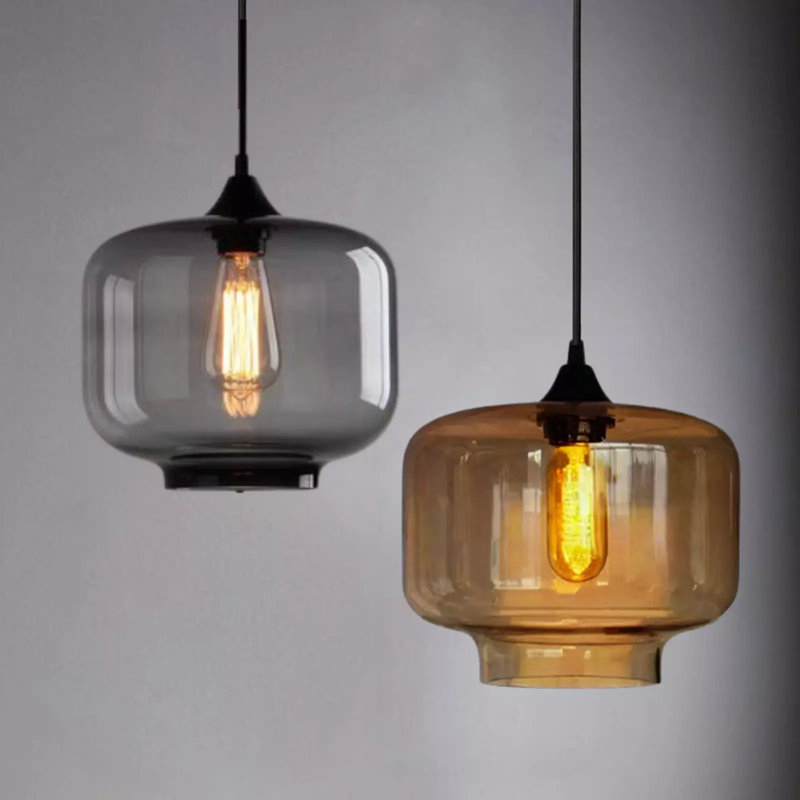 1 - Light Matte Black Drum Pendant