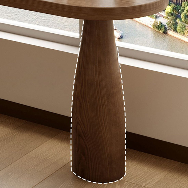 Nut-brown L-Shaped Solid Wood Writing desk, 29.53" H x 62.99" W x 47.24" D, Nut-brown 