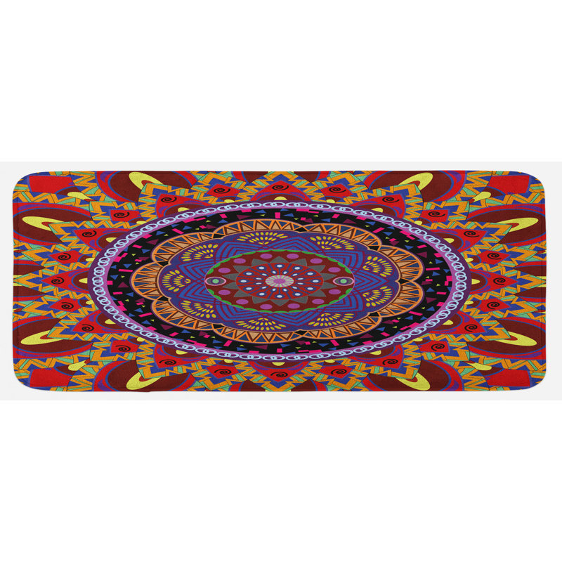 Tapis de cuisine mandala