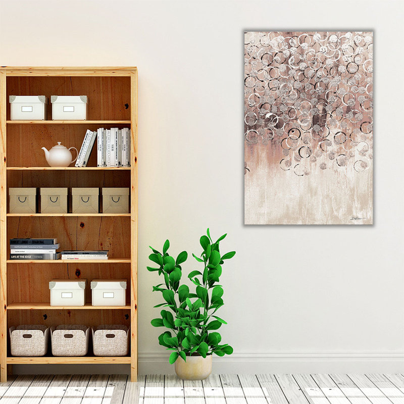 «Blush Drops 2», reproduction d'art sur toile, H 18 po x l 12 po