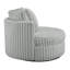 Fauteuil demi-tonneau surdimensionné très moelleux et ultra-moelleux