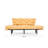 Modern 3-Seat Sofa-Bed, Mustard Yellow, 72.8 x 33.5 x 27.6 inches | 100% Metal Frame, 24 DNS Foam, 5-Levels Adjustable Arms | Maximum Weight Capacity: 661 lbs | Stylish & Functional for Living Room or Guest Room-535621534