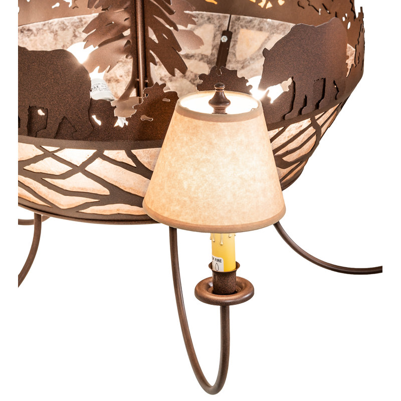 Rustic Lodge 8 - Light Chandelier
