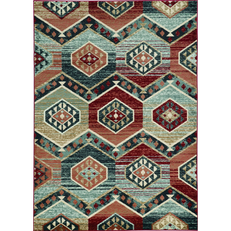 Abstract Indoor Rug, Rectangle 8' x 10'