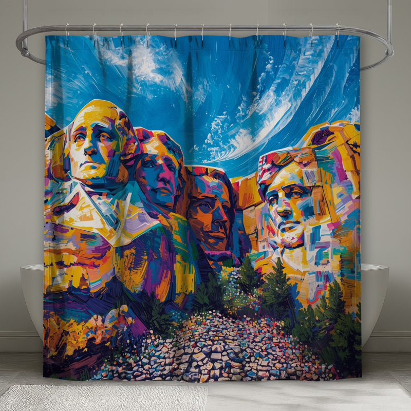 Rideaux de douche Mount Rushmore, 70in W x 93in H