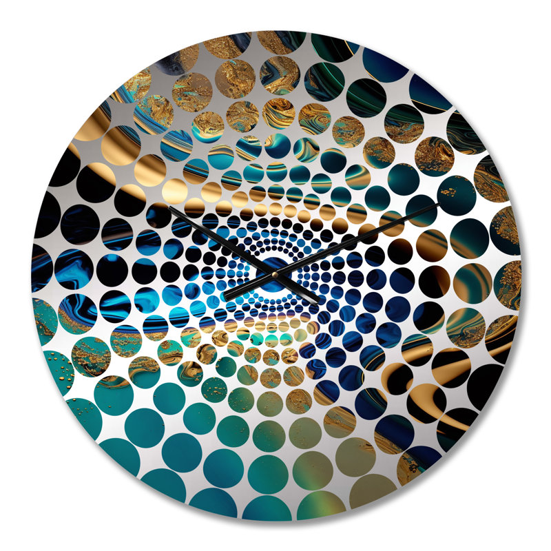 Sarahy - Horloge murale peinture abstraite, Petit