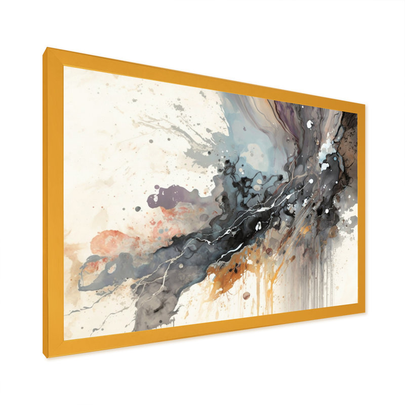 «Jazz Rhythms In Shades Of Grey II», reproduction sur toile, Impression dorée sur toile encadrée, H 24 po x l 32 po x P 1 po