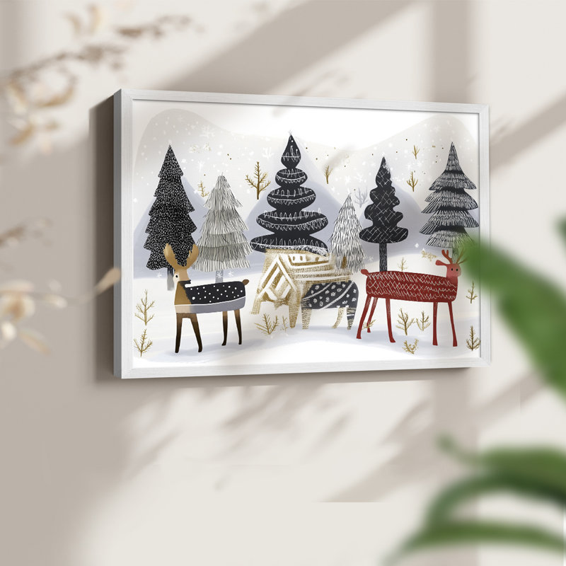 Chirstmas Art-CXLVII -Framed Print - Restickable
