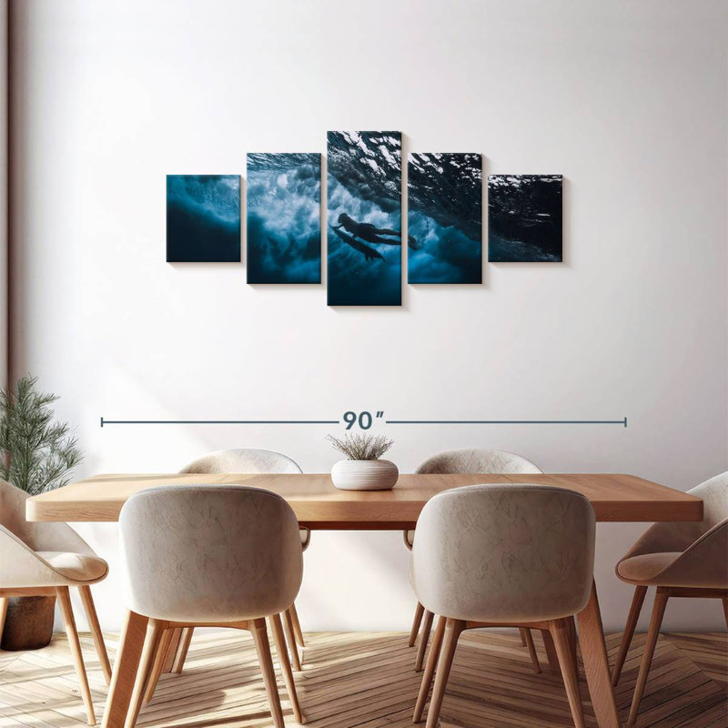 Surfer Dive, 30" H x 68" W