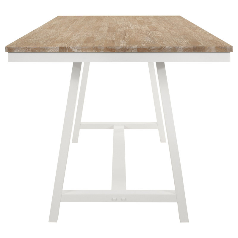 Table de salle à manger rectangulaire à hauteur de comptoir 71 pouces Modern l'attrait - brun Hollis