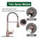 Pre-Rinse Spring Kitchen Faucet with Pull Down Sprayer and Single Handle