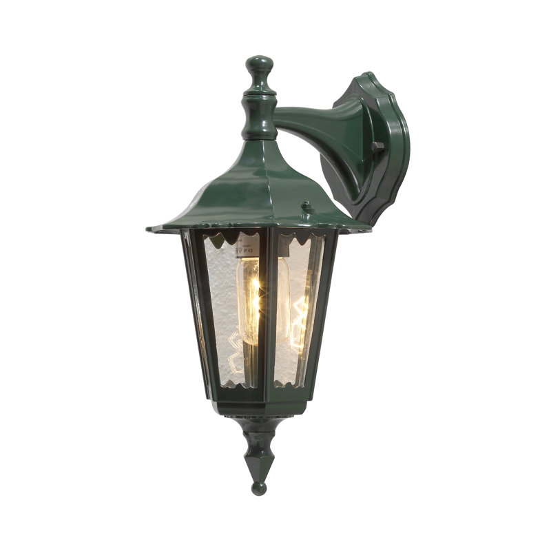 Firenze Outdoor Wall Lantern, Green