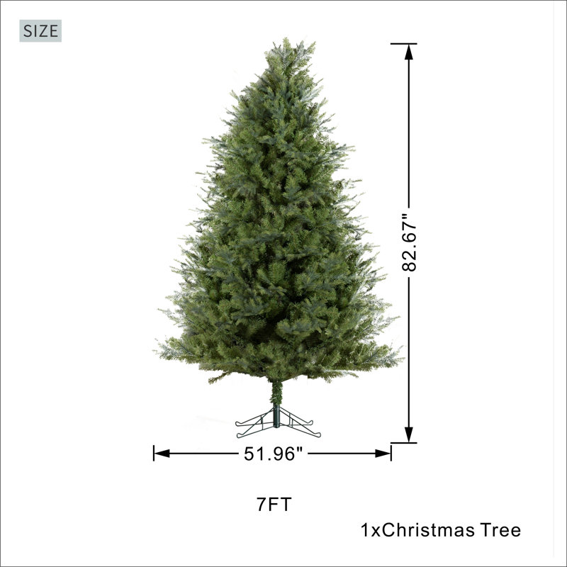 Arbre de Noël artificiel 7 pi, 7 pi