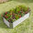 Metal Raised Garden Bed, Rectangle Raised Planter 4×2×1Ft  For Flowers Plants, Vegetables Herb-1339956700