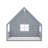 Gray Full Size Wood House Bed - Solid Pine & Structure, Fence Window, Led , No Box Spring For A Shining Bedroom In Construction With , Radiant-1986405004