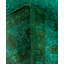 Overdyed Hand-Knotted Wool Modern-Contemporary Green Area Rug 4' 7" x 7' 2"