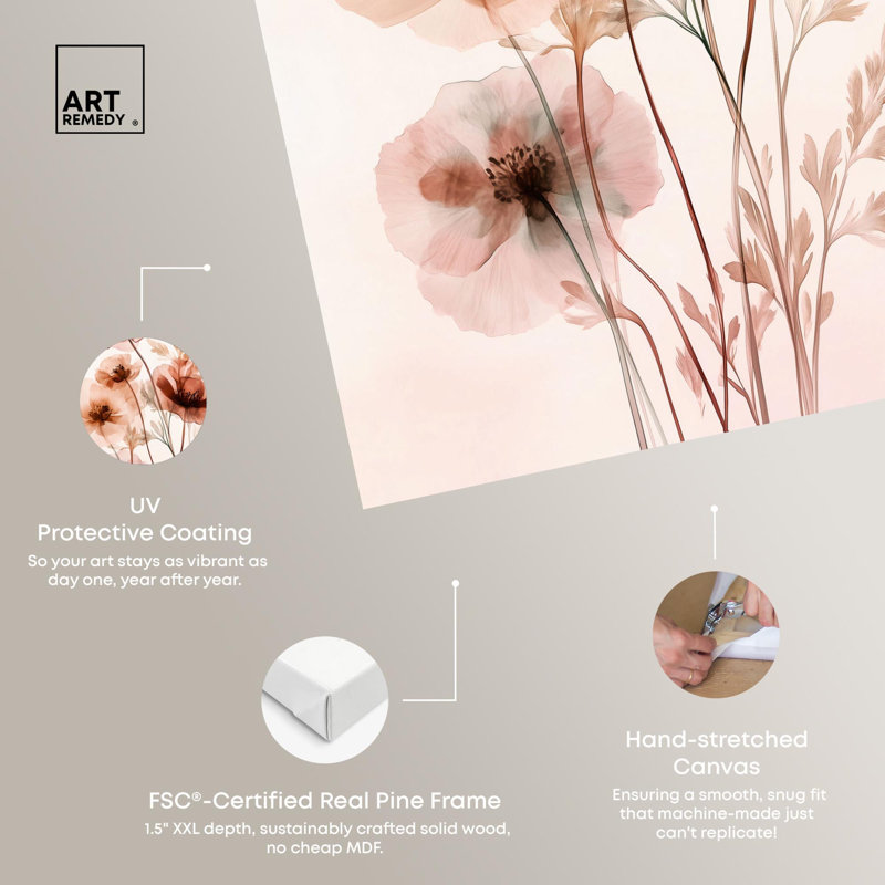 Petal Dye III Canvas Elegant Floral Art by , H 15 po x l 10 po, Toile tendue