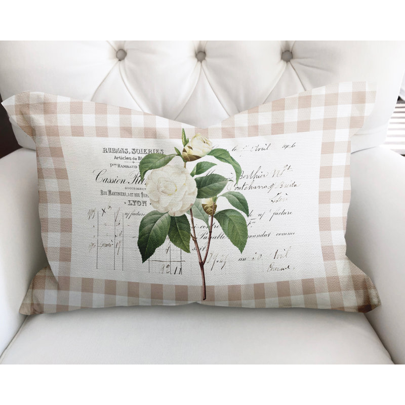 Housse et insert de coussin rectangulaire en coton Joelle, Pêche