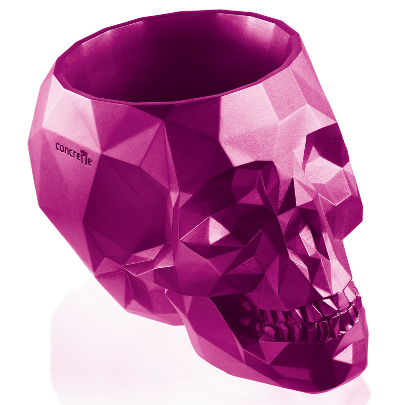 Handmade Pot Planter, Pink Metallic