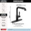 Robinet de cuisine avec douchette extractible Almari-100255273
