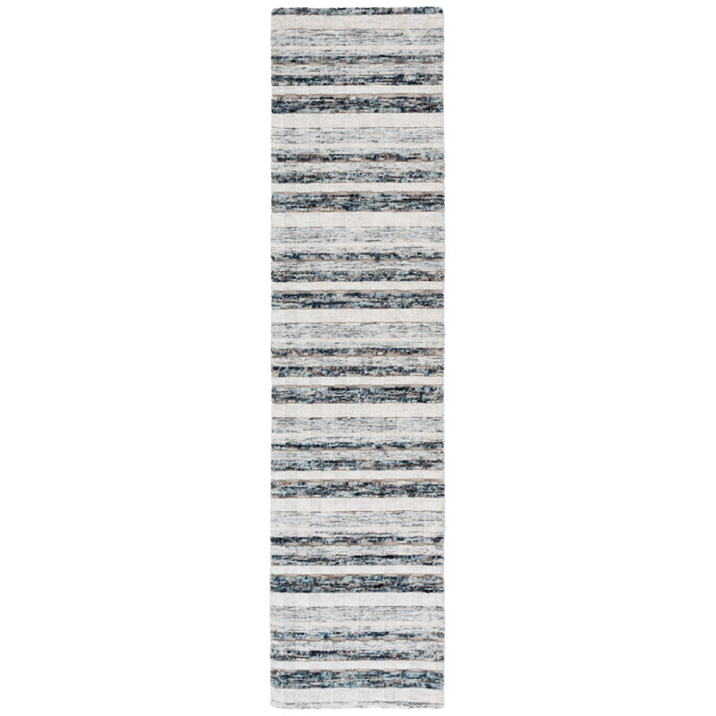 Element 501 Area Rug In Navy / Ivory, Runner 2'3" x 9'