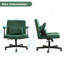Chaise de bureau Green Velvet Criss Cross